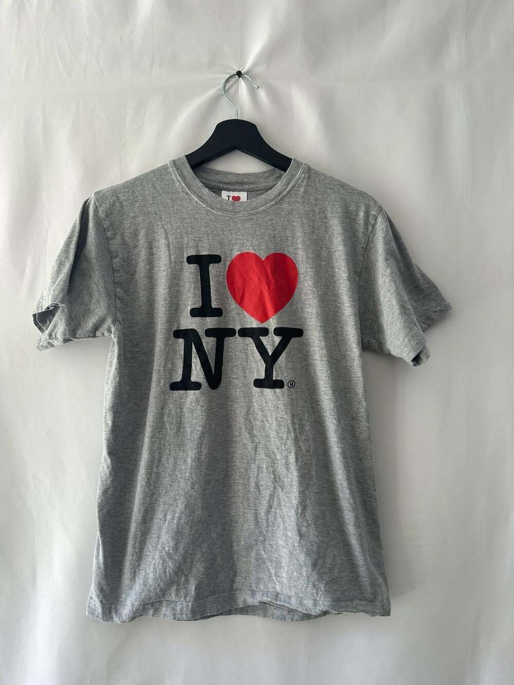 I Love NY Gray Short Sleeve Graphic T-Shirt New York Heart Tee